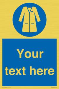 Custom Mandatory: Wear laboratory coat